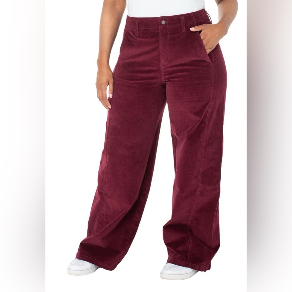 Corduroy Pants in Burgundy